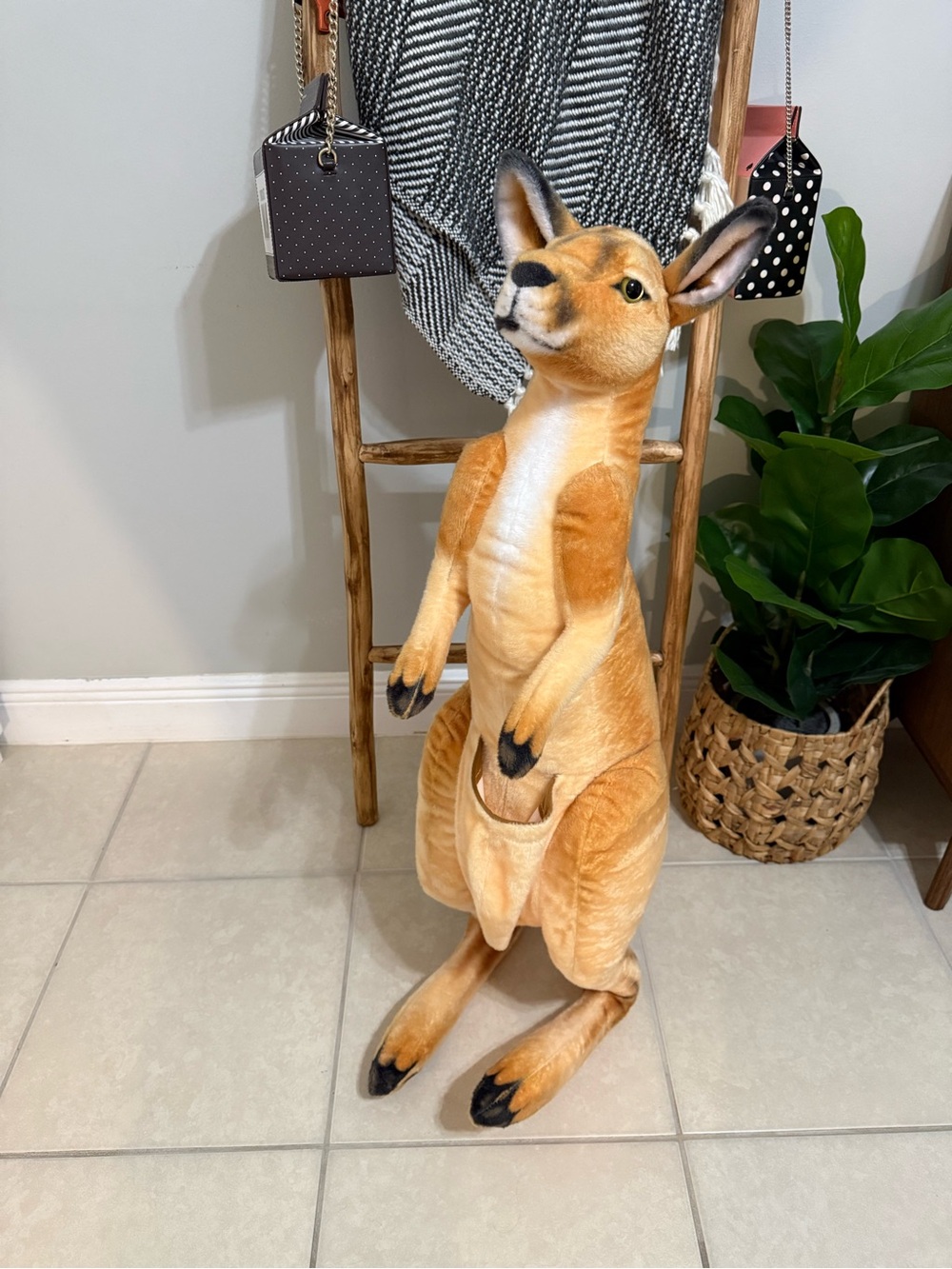 Tiger Tale Toys Kari Kangaroo 36" Plush Missing Joey